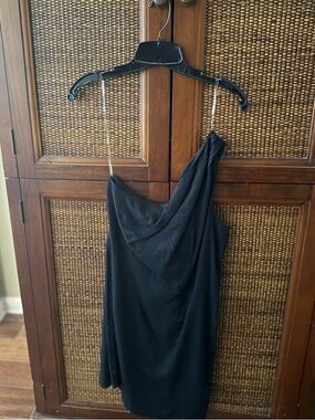 A New Day One Shoulder Linen LBD M
